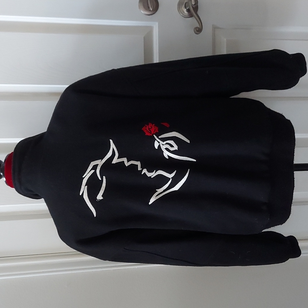Vintage Beauty & the Beast wool bomber jacket